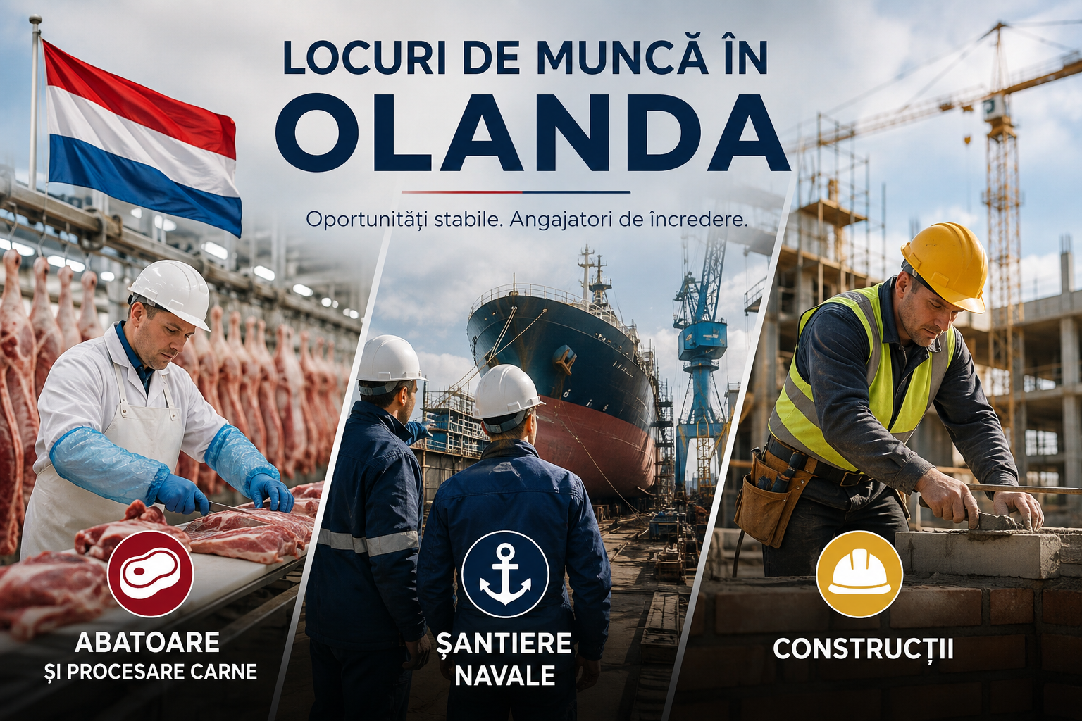 Locuri de muncă în Olanda