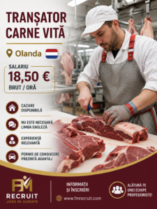 Locuri de muncă în Olanda 5 transator carne vita